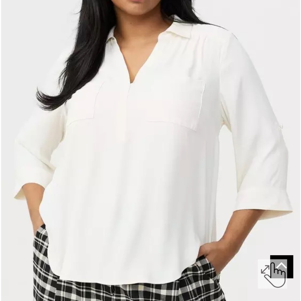 Torrid off white Blouse for Women